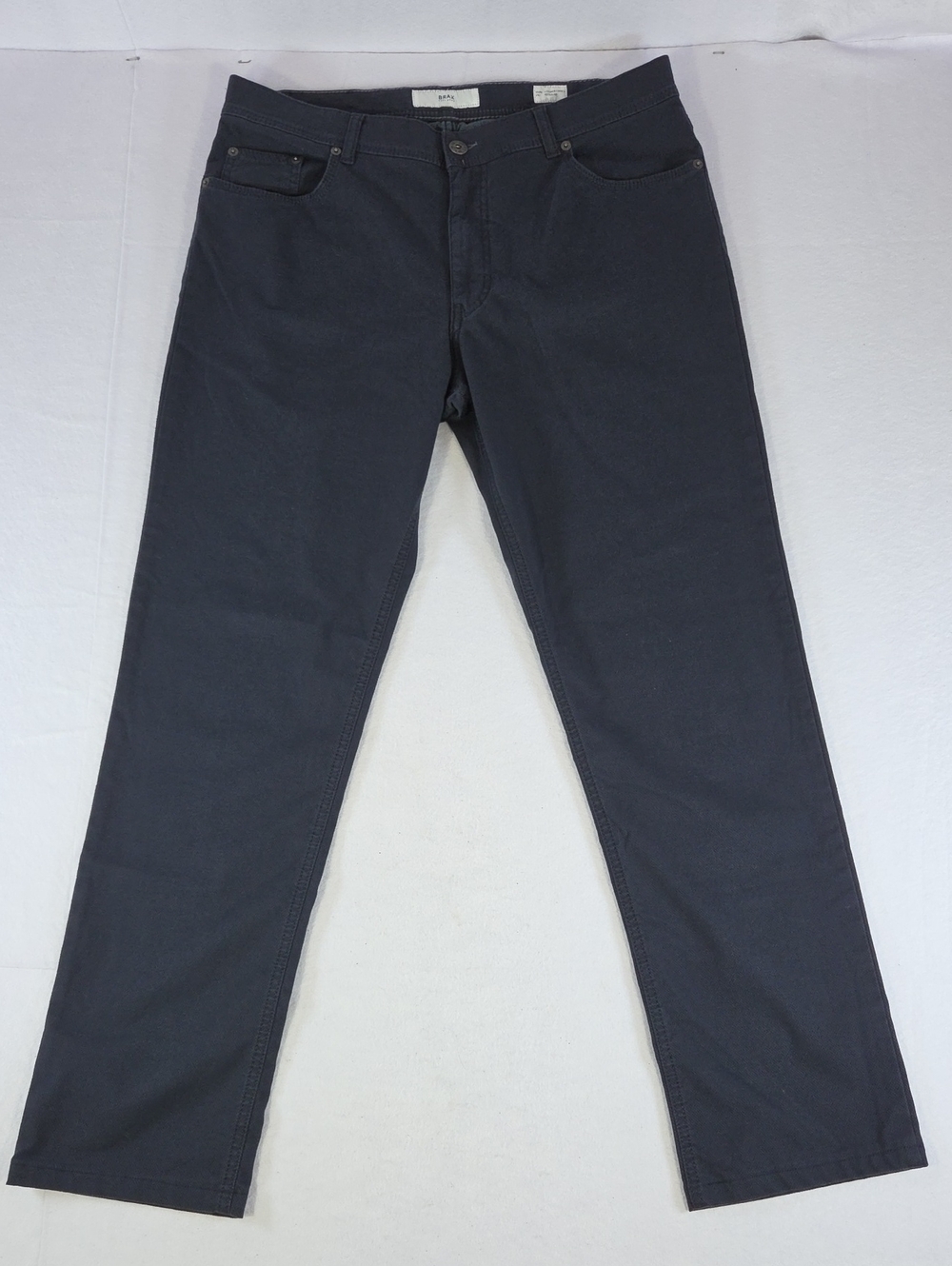Men's Brax Feel Good Cooper Fancy Regular Fit Dark Navy Size 36 X 31